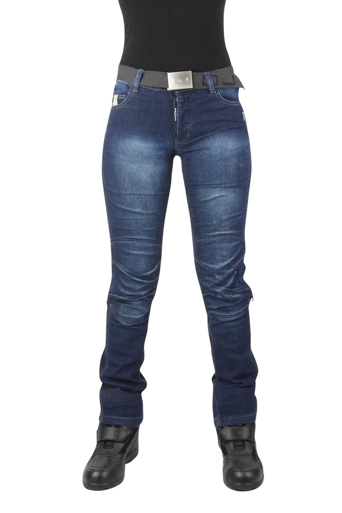 Jeans de moto para mujer, Bela Urban Pantalón Vaquero Azul