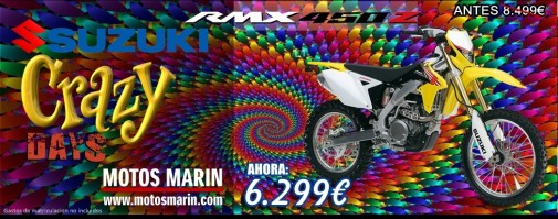 SUZUKI ENDURO CAMPO RMX450 MEJOR PRECIO MOTOS MARIN ELCHE ALICANTE MURCIA