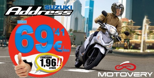 MOTOS ELCHE SUZUKI ADDRESS ESTRENA MOTO POR EL PRECIO DE UNA SCOOTER DE OCASION